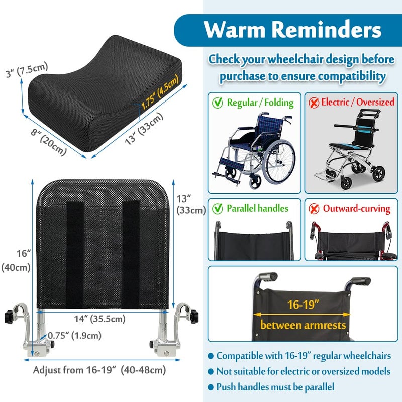 Mybow Wheelchair Neck Support Head Positioning Pillow Headrest for Wheelchair Post Surgery Neck Stabilizer Head Positioner Medical Foam Wedge Keep Head Straight Wheelchairs Accessories for Seniors Adults - Image 2